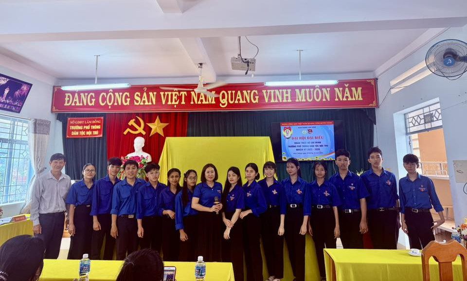 Đại hội Đoàn trường Phổ thông Dân tộc nội trú nhiệm kỳ 2025–2026 thành công tốt đẹp