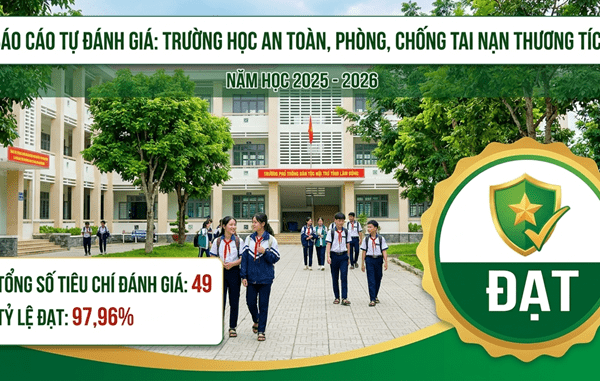 Tiêu chí trường học an toàn, phòng, chống tai nạn thương tích, năm học 2025-2026