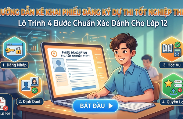Hướng dẫn đăng ký dự thi tốt nghiệp THPT năm 2026