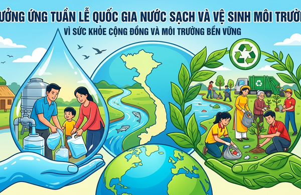 Hưởng ứng tuần lễ quốc gia nước sạch và vệ sinh môi trường (29/4/2026 đến ngày 06/5/2026)